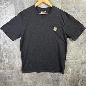 Carhartt grey short sleeve pocket t-shirt Men's Medium Loose Fit workwear